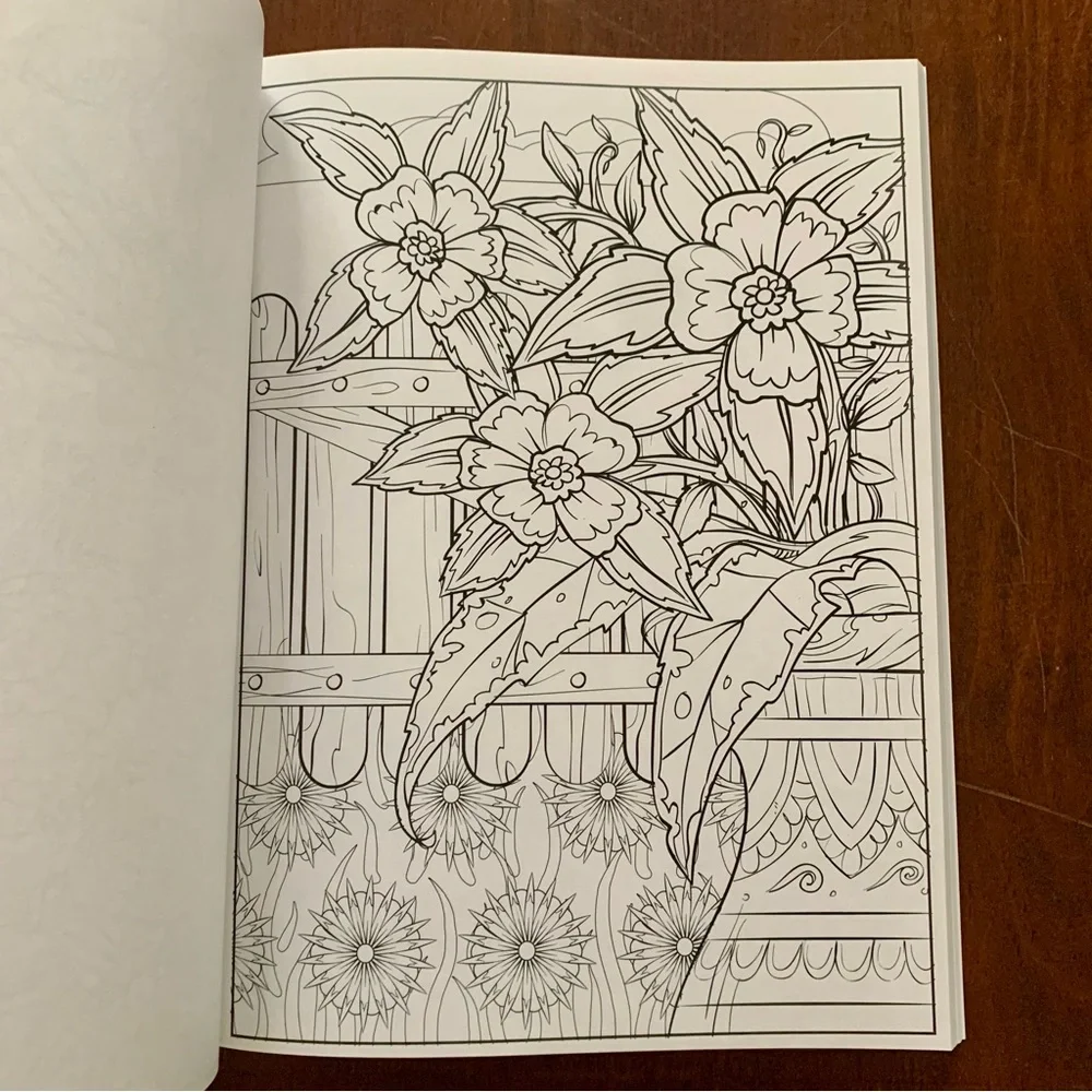 Timeless Creations Magical Garden Coloring Book NEW 64 pages